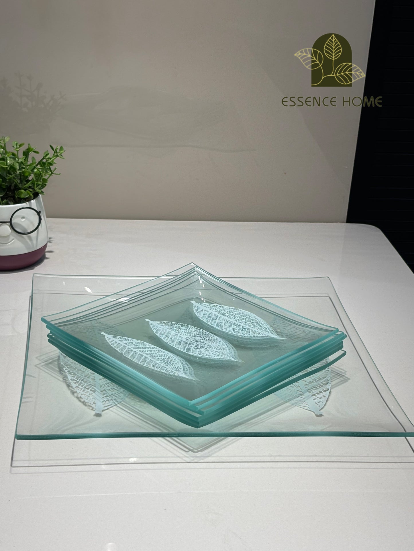 7 Piece Glass Snack Set